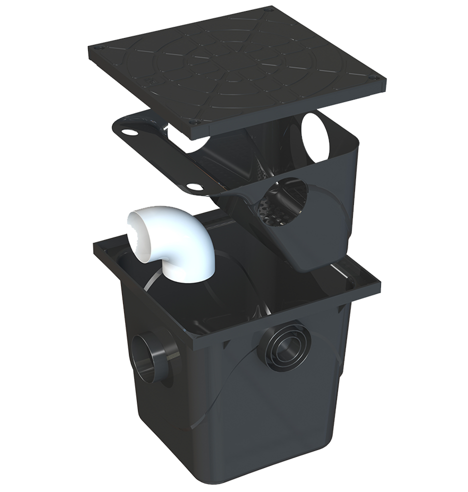 CAIXA DE GORDURA C/ CESTO DE LIMPEZA 42L - TAF LOJA